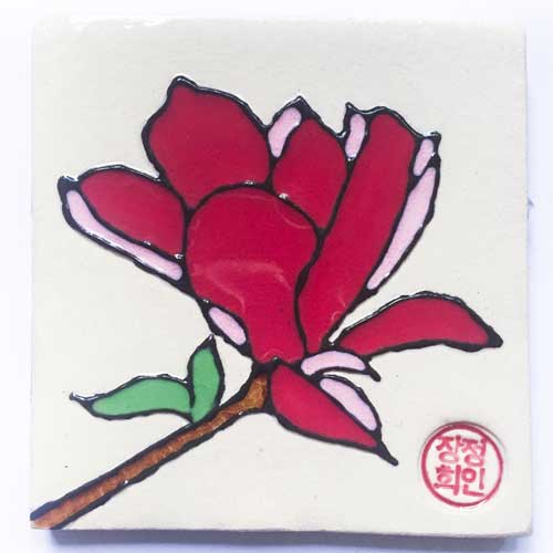 siertegel S magnolia - ontwerp Lynn van Strien